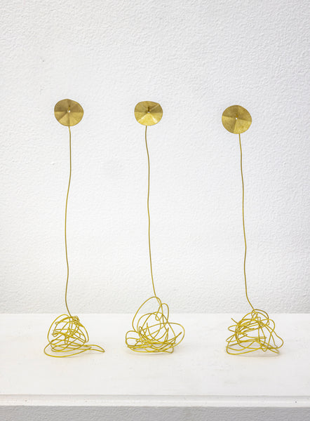 Untitled (Brass flowers 1, 2, 3)