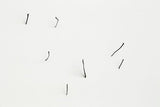 Untitled (24 nails), 2016, aluminum, paint (detail)  These pieces were shown in Michael Dumontier's exhibition, "Shape Notes" and "DIY."