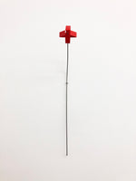 Untitled (red flower, cross) by Michael Dumontier