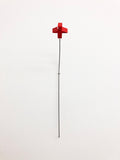 Untitled (red flower, cross) by Michael Dumontier